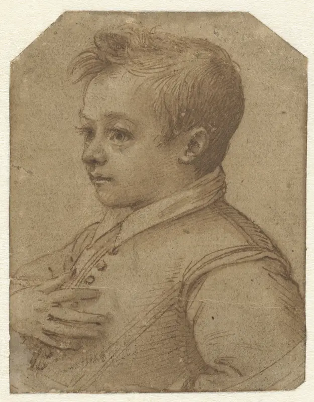 Portret van een jongetje Wall Art by Unknown - High-Resolution Digital Print