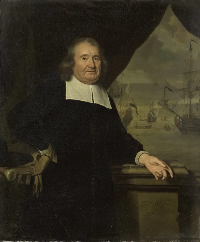 Portret van een kapitein of een reder Wall Art by Unknown - High-Resolution Digital Print