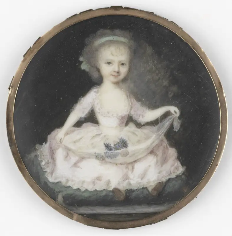 Portret van een kind, gehouden voor Frederica Louisa Wilhelmina (1770-1819), prinses van Oranje-Nassau. Dochter van prins Willem V Wall Art by Anthonie Joseph Helant - High-Resolution Digital Print