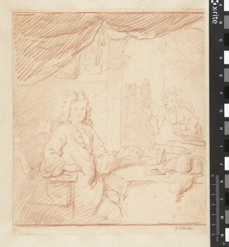 Portret van een koopman Wall Art by Godfried Schalcken - High-Resolution Digital Print