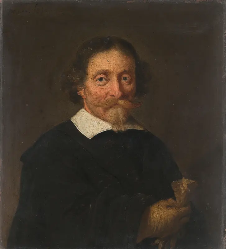Portret van een man Wall Art by Herman Meynderts Doncker - High-Resolution Digital Print
