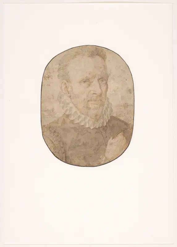 Portret van een man Wall Art by Hendrick van Cleve - High-Resolution Digital Print