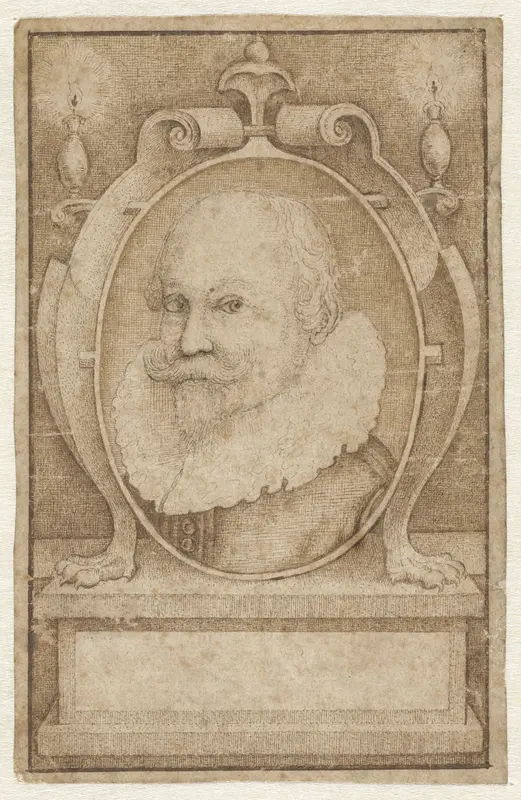 Portret van een man Wall Art by Monogrammist WS (graveur) - High-Resolution Digital Print