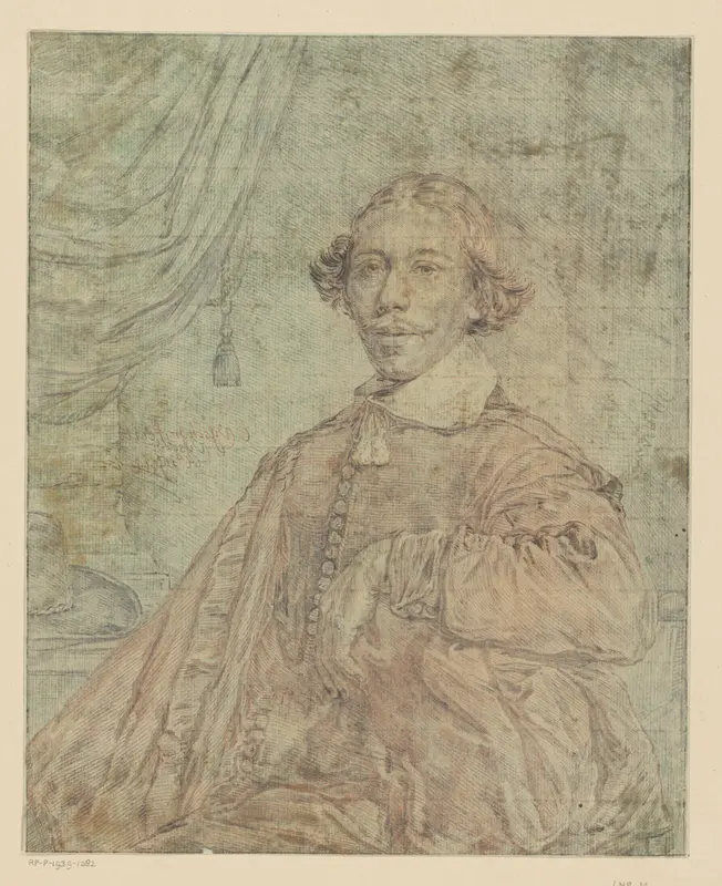 Portret van een man Wall Art by Cornelis Ploos van Amstel - High-Resolution Digital Print