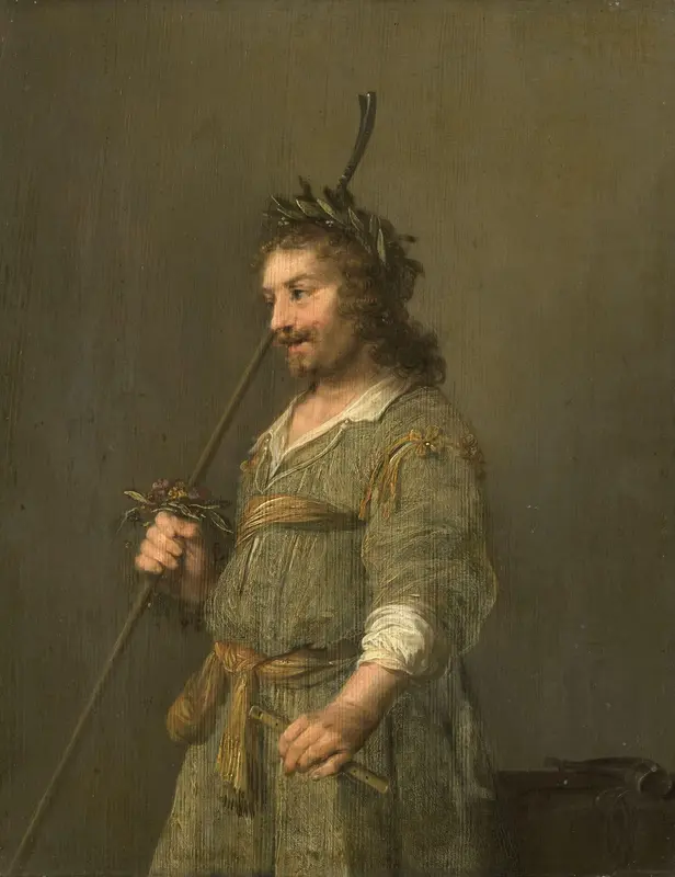 Portret van een man, gekleed als herder Wall Art by Unknown - High-Resolution Digital Print