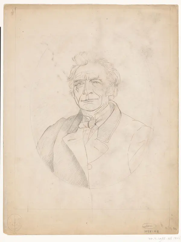 Portret van een man, in ovaal Wall Art by anonymous - High-Resolution Digital Print