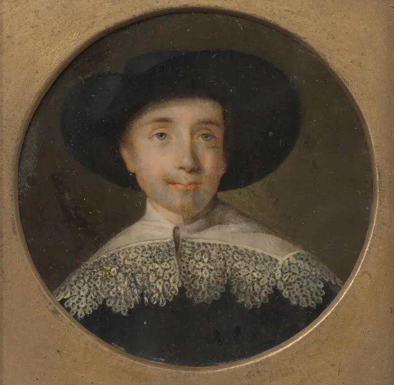Portret van een man in zeventiende-eeuwse kleding Wall Art by Johann Heinrich von Hurter - High-Resolution Digital Print