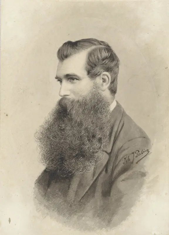 Portret van een man met baard, naar links Wall Art by Johannes Jacobus Paling - High-Resolution Digital Print
