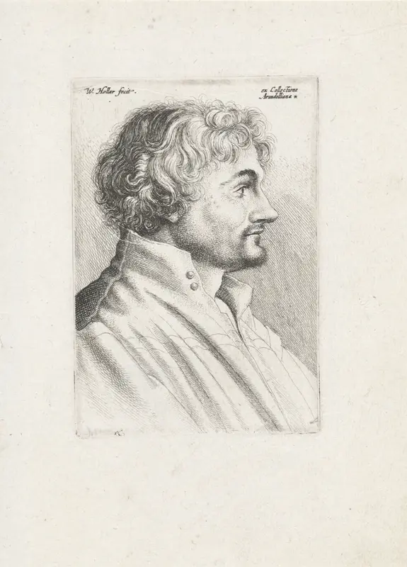Portret van een man met borstelige baard Wall Art by Unknown - High-Resolution Digital Print