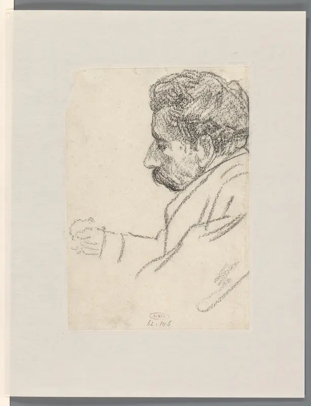Portret van een man met een snor, profiel naar links Wall Art by Jan Veth - High-Resolution Digital Print