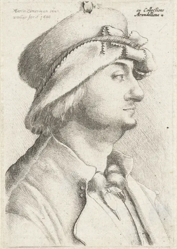 Portret van een man met een vilten hoed Wall Art by Unknown - High-Resolution Digital Print