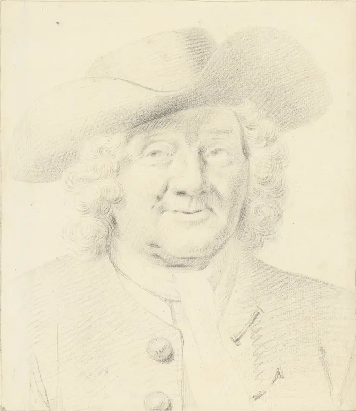 Portret van een man met hoed Wall Art by Unknown - High-Resolution Digital Print