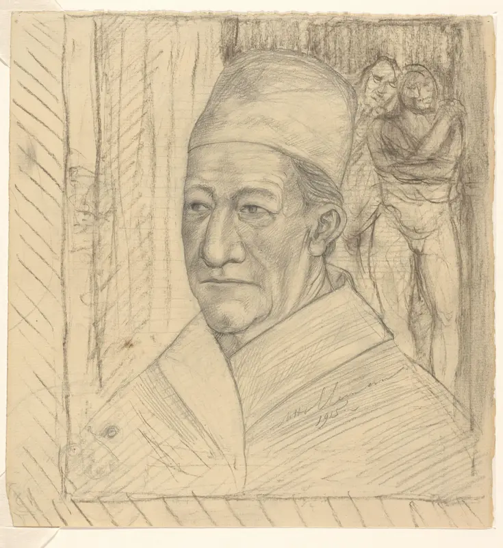 Portret van een man met hoofddeksel Wall Art by Unknown - High-Resolution Digital Print
