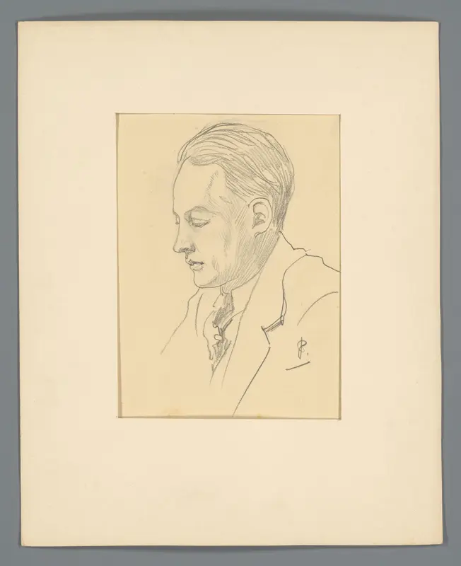 Portret van een man, mogelijk A. Kraaij Wall Art by Unknown - High-Resolution Digital Print