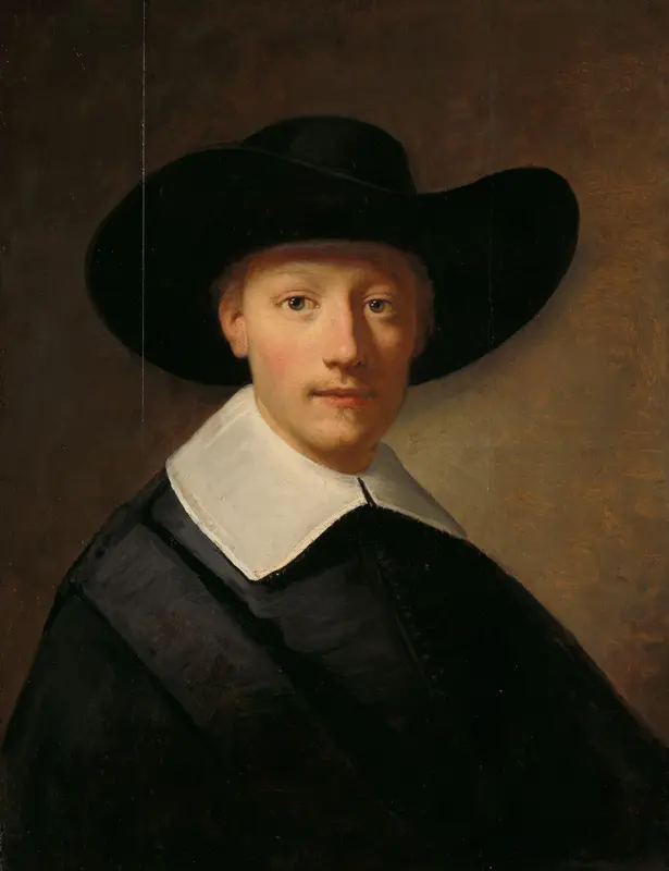 Portret van een man, mogelijk Gozen Centen (1611/12-1677) Wall Art by Govert Flinck - High-Resolution Digital Print