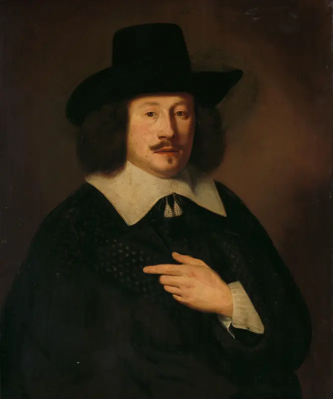 Portret van een man, mogelijk Paulus de Hooghe (1611-1674) Wall Art by Unknown - High-Resolution Digital Print