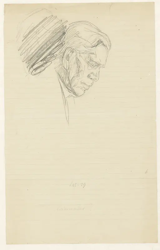 Portret van een man, naar rechts Wall Art by Jan Veth - High-Resolution Digital Print