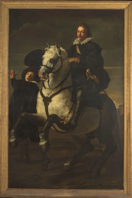 Portret van een man te paard Wall Art by Unknown - High-Resolution Digital Print