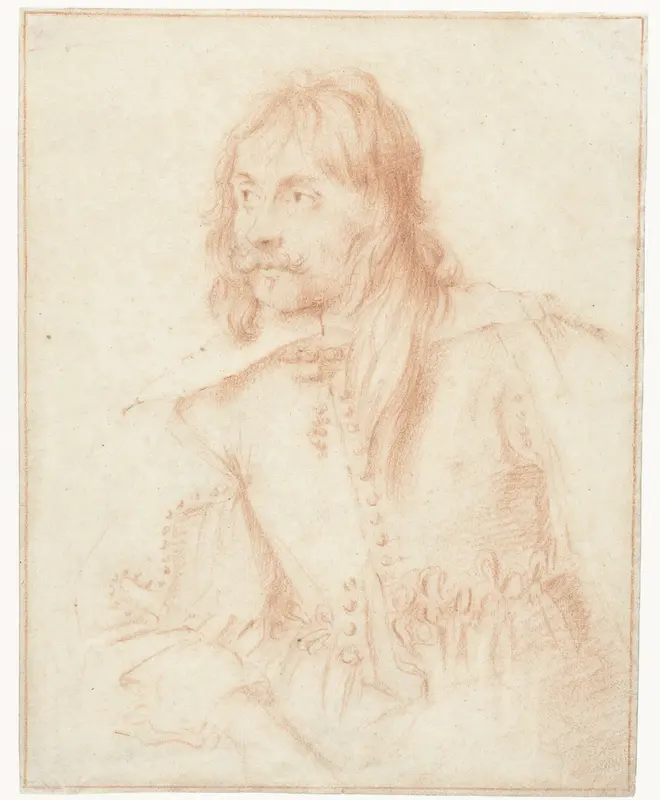 Portret van een man, ten halven lijve, naar links Wall Art by anonymous - High-Resolution Digital Print