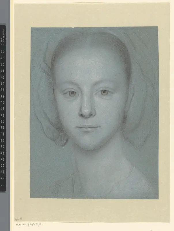 Portret van een meisje Wall Art by Cornelis Janssens van Ceulen I - High-Resolution Digital Print