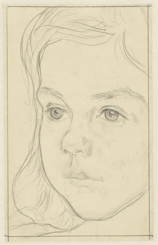 Portret van een meisje Wall Art by Jan Veth - High-Resolution Digital Print