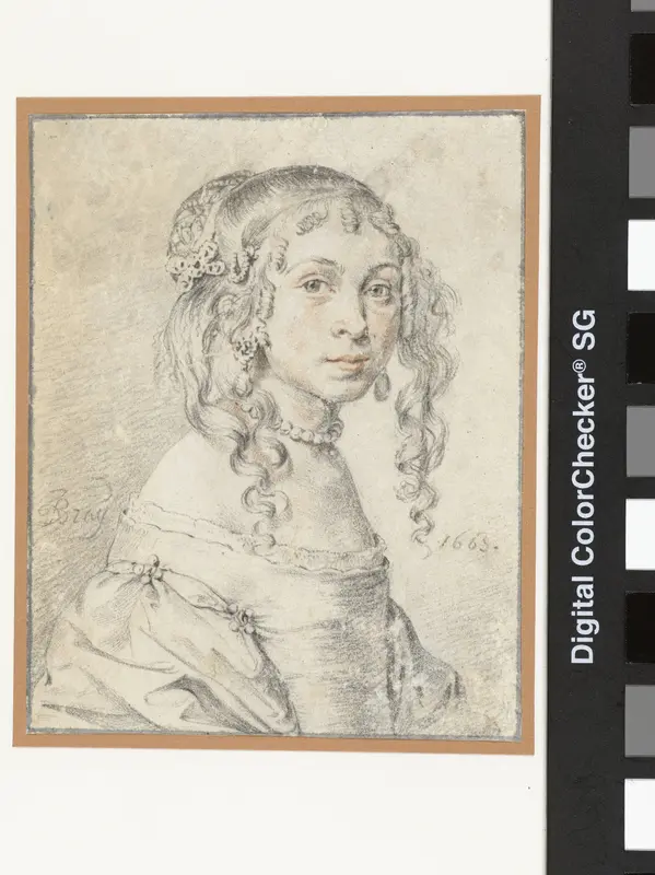 Portret van een meisje Wall Art by Jan de Bray - High-Resolution Digital Print