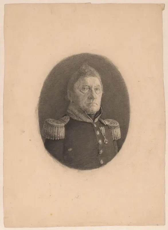 Portret van een militair Wall Art by Christian Heinrich Gottlieb Steuerwald - High-Resolution Digital Print