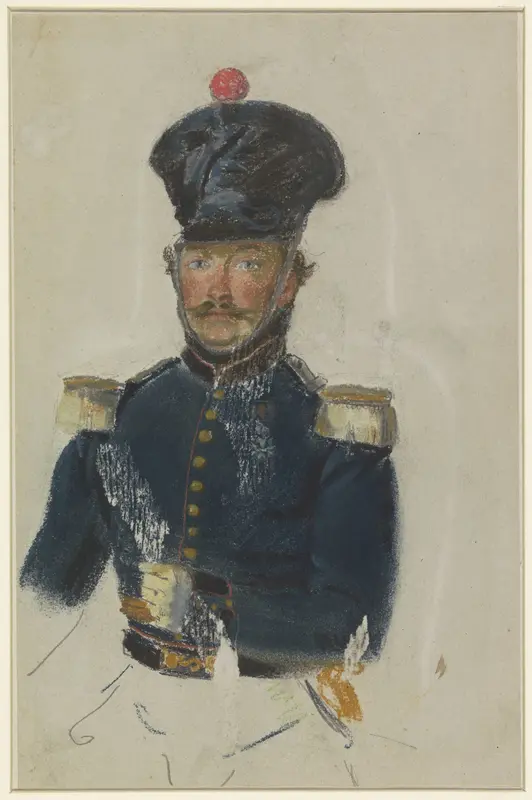 Portret van een officier Wall Art by Jacob Joseph Eeckhout - High-Resolution Digital Print