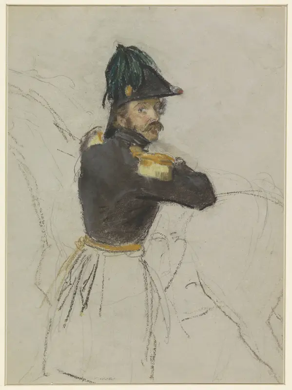 Portret van een officier, op de rug gezien Wall Art by Jacob Joseph Eeckhout - High-Resolution Digital Print