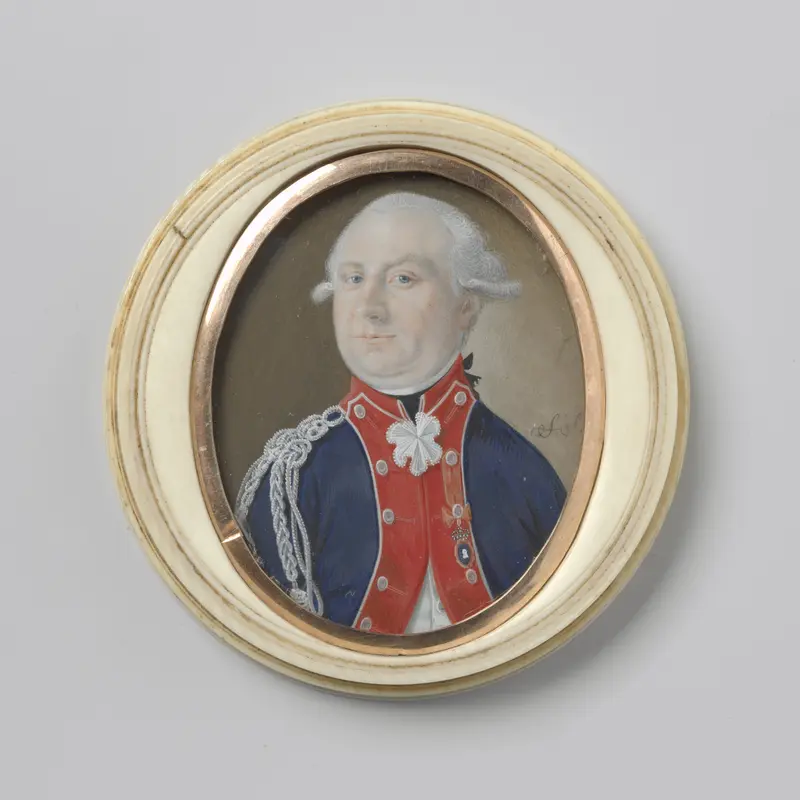 Portret van een officier, vermoedelijk R.T. van Kruissen Wall Art by Simon Schaasberg - High-Resolution Digital Print