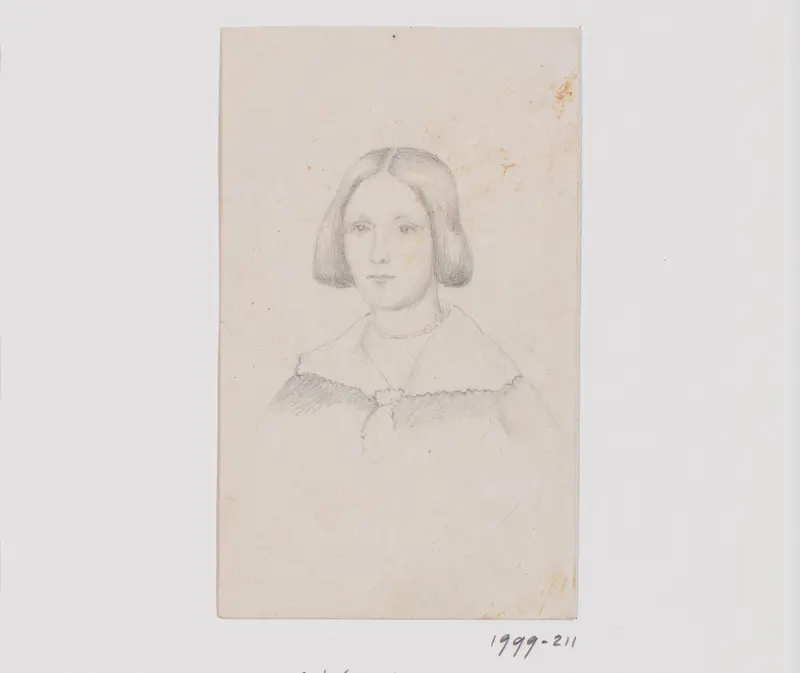 Portret van een onbekend Europees meisje Wall Art by Adrianus Johannes Bik - High-Resolution Digital Print