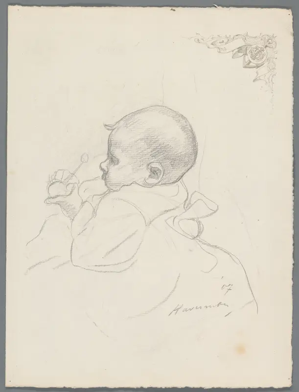Portret van een onbekende baby Wall Art by Unknown - High-Resolution Digital Print