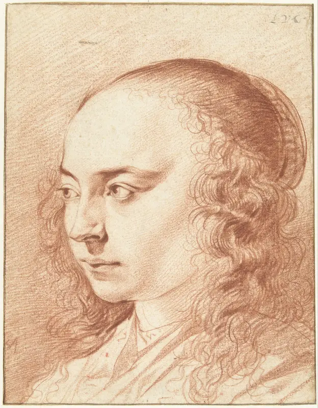 Portret van een onbekende jonge vrouw Wall Art by Leendert van der Cooghen - High-Resolution Digital Print