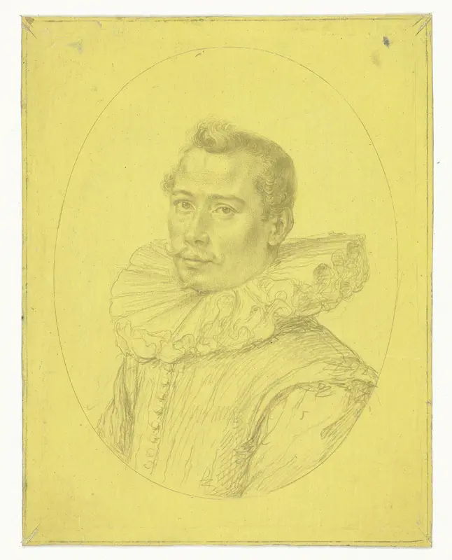 Portret van een onbekende man Wall Art by Jacques de Gheyn (II) - High-Resolution Digital Print