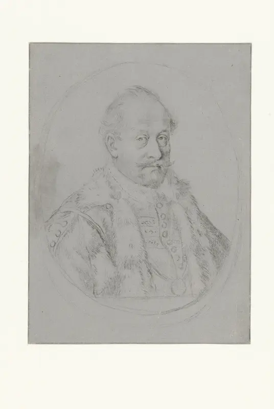 Portret van een onbekende man Wall Art by Aegidius Sadeler (II) - High-Resolution Digital Print