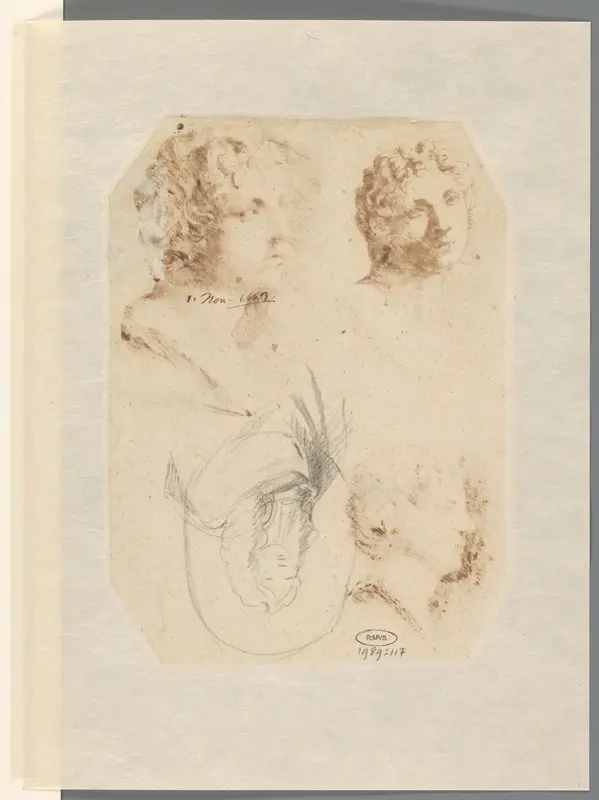 Portret van een onbekende man Wall Art by Constantijn Huygens (II) - High-Resolution Digital Print