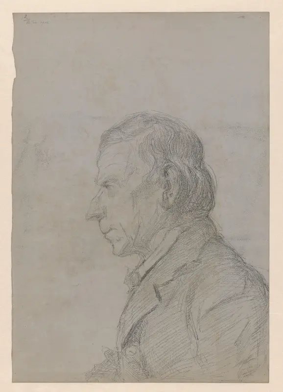 Portret van een onbekende man Wall Art by Jan Paul Valkema Blouw - High-Resolution Digital Print