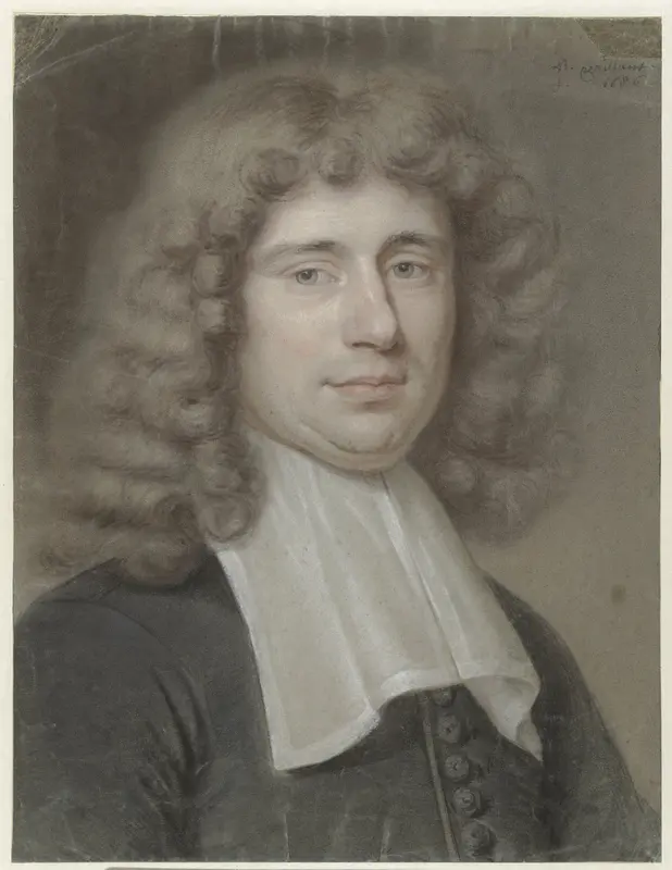 Portret van een onbekende man, buste, naar rechts Wall Art by Bernard Vaillant - High-Resolution Digital Print