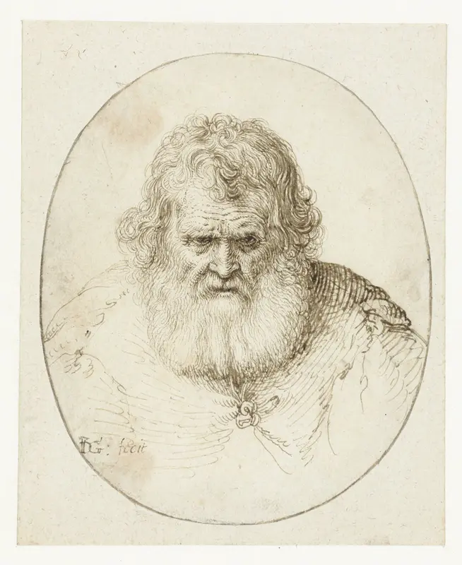 Portret van een oude man Wall Art by Jacques de Gheyn (II) - High-Resolution Digital Print