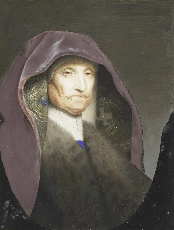Portret van een oude vrouw, zogenaamd Rembrandts moeder Wall Art by Unknown - High-Resolution Digital Print