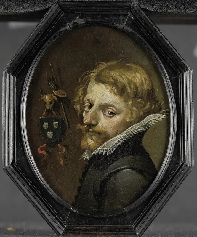 Portret van een schilder (een zelfportret ?) Wall Art by anonymous - High-Resolution Digital Print