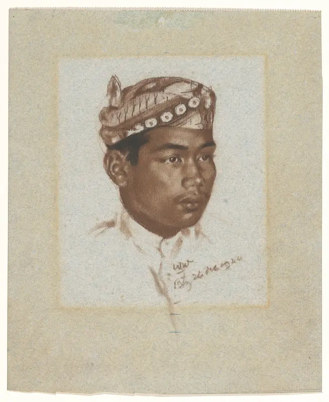 Portret van een Soendanese man Wall Art by Willem Witsen - High-Resolution Digital Print