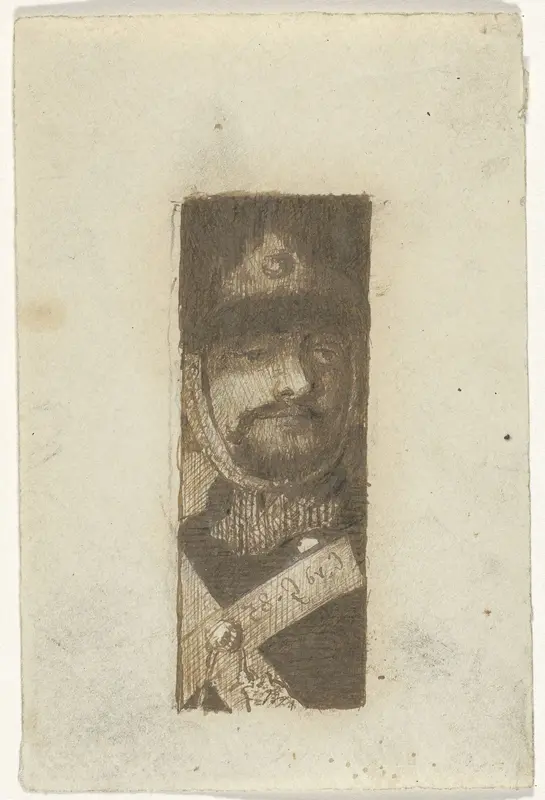 Portret van een soldaat Wall Art by Unknown - High-Resolution Digital Print