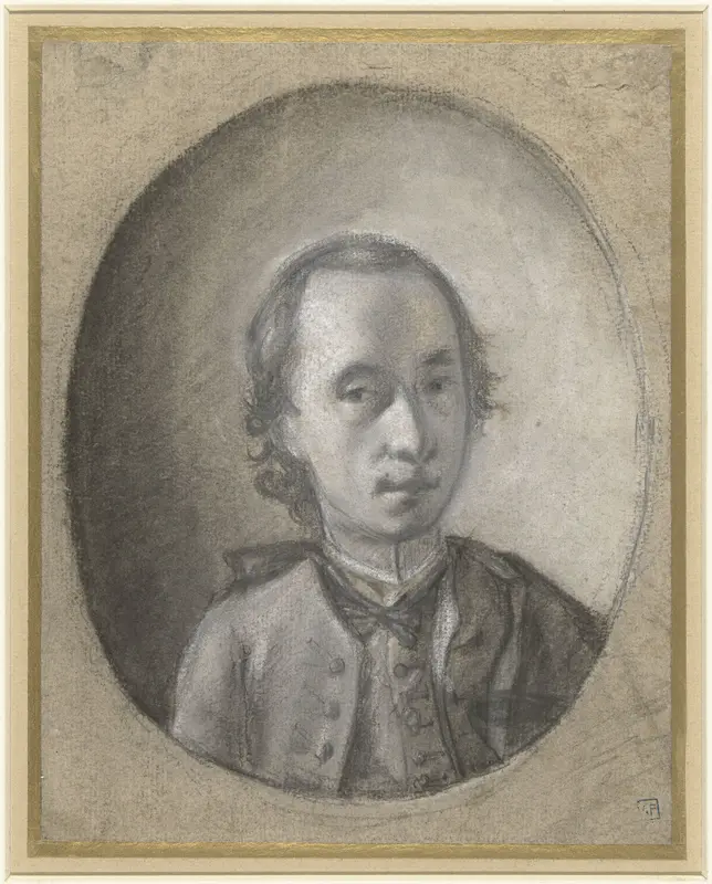 Portret van een Venetiaanse geestelijke, in ovaal Wall Art by Bartolommeo Nazari - High-Resolution Digital Print