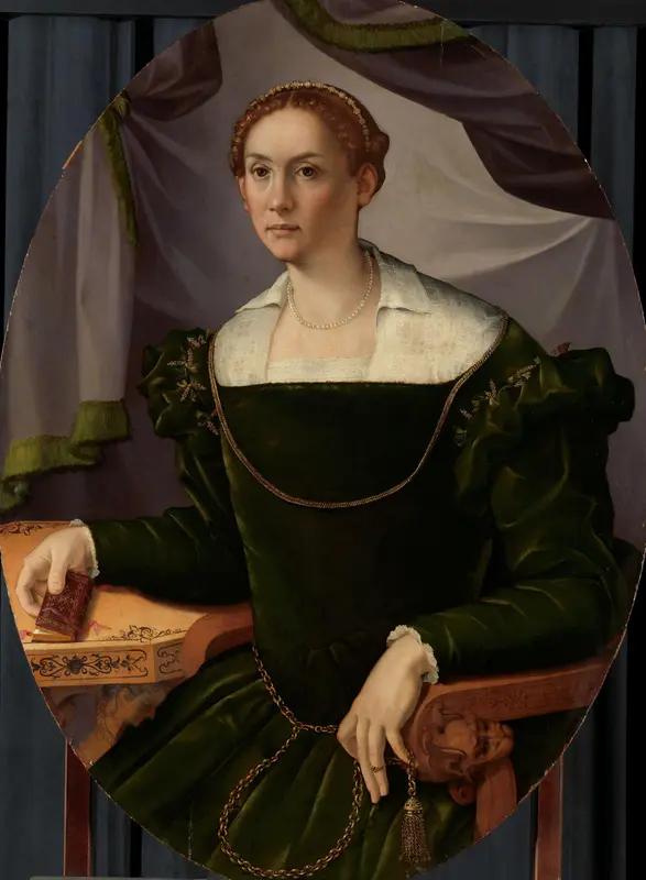 Portret van een vrouw Wall Art by Unknown - High-Resolution Digital Print