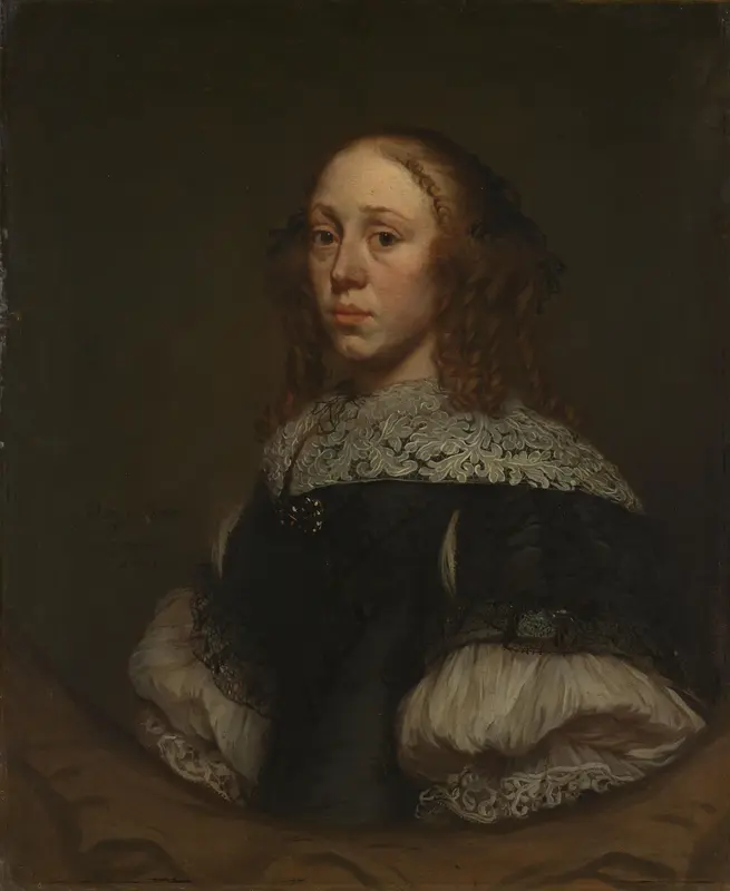 Portret van een vrouw Wall Art by Pieter van Anraedt - High-Resolution Digital Print