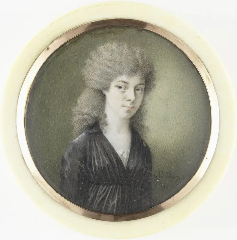 Portret van een vrouw Wall Art by Gijsbertus Johannus van den Berg - High-Resolution Digital Print