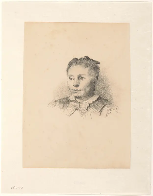 Portret van een vrouw Wall Art by Hendrik Valkenburg - High-Resolution Digital Print