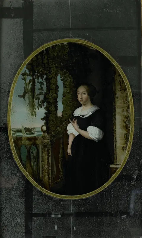 Portret van een vrouw in zeventiende-eeuwse kleding Wall Art by anonymous - High-Resolution Digital Print