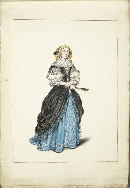 Portret van een vrouw (Jenneken?) Wall Art by Gesina ter Borch - High-Resolution Digital Print